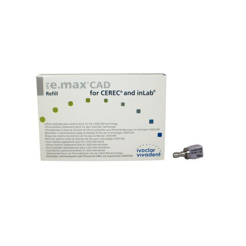 Vivadent Ivoclar IPS e.max CAD CEREC Blocks InLab 5/Pk Vivadent Ivoclar IPS e.max CAD CEREC Blocks InLab 5/Pk